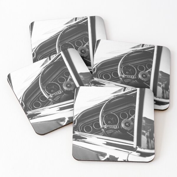 Item preview, Ford Mustang Wall Art in Black and White  designed and sold by Photomattic.
