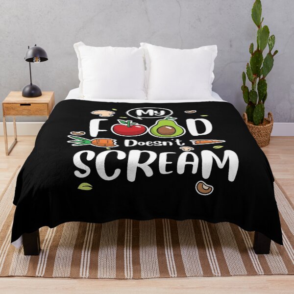Item preview, My Food Doesn't Scream Vegan Vegetarian Gift designed and sold by Betsytiptoe.