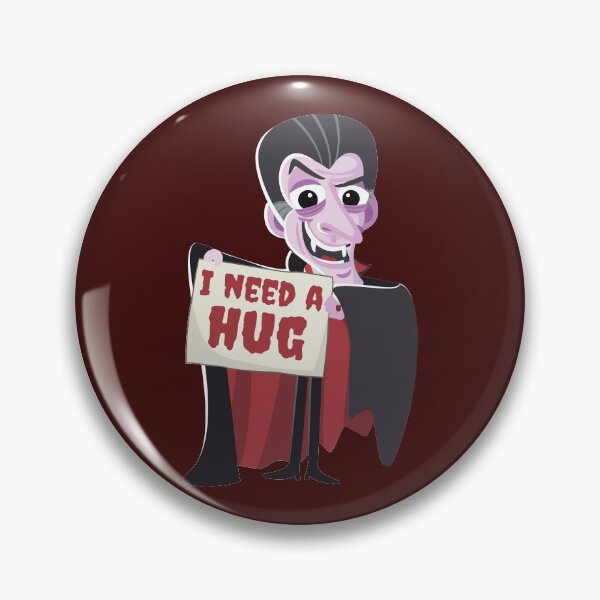 Item preview, Cute and Creepy Halloween Hugger Dracula, Scary Humorous I Need A Hug Vampire designed and sold by Ransyn Art.