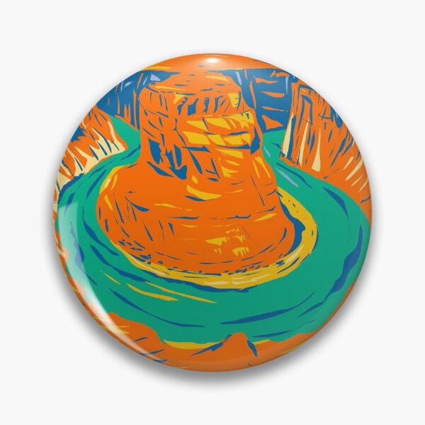 Item preview, Horseshoe Bend Colorado River Vintage designed and sold by KrisSidDesigns.