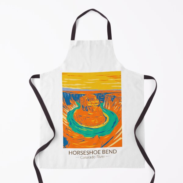 Item preview, Horseshoe Bend Colorado River Vintage designed and sold by KrisSidDesigns.