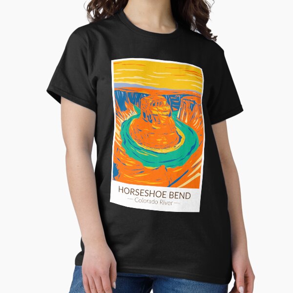 Item preview, Horseshoe Bend Colorado River Vintage designed and sold by KrisSidDesigns.