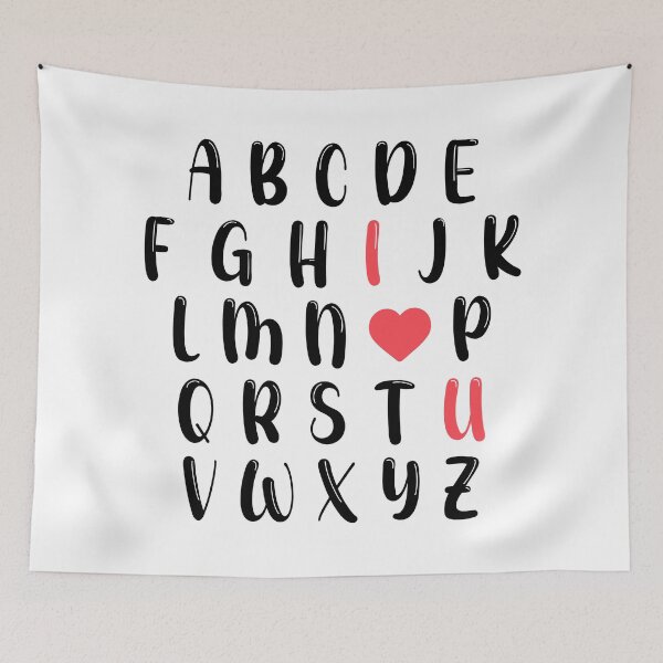 Item preview, i love you alphabet designed and sold by Designermehdi.