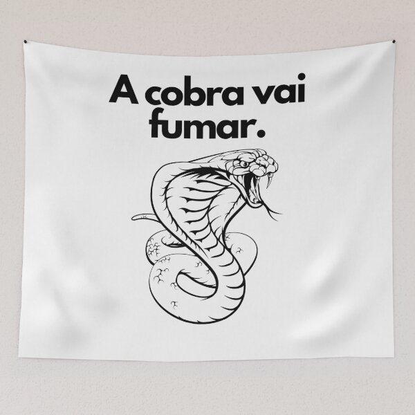 Item preview, A cobra vai fumar - sabiduría brasileña designed and sold by FindYouByZ.