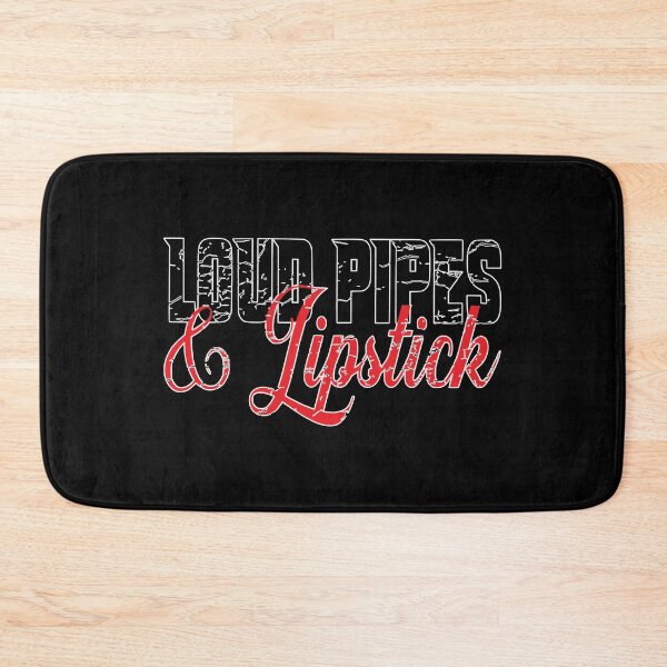 Item preview, Loud Pipes & Lipstick Distressed Black and Red designed and sold by SmileThreads.