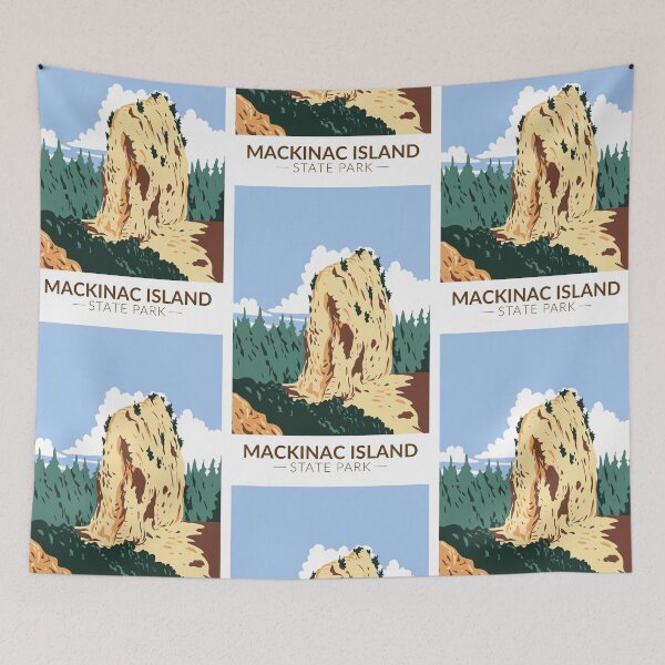 Item preview, Mackinac Island State Park Michigan Sugar Loaf Vintage designed and sold by KrisSidDesigns.