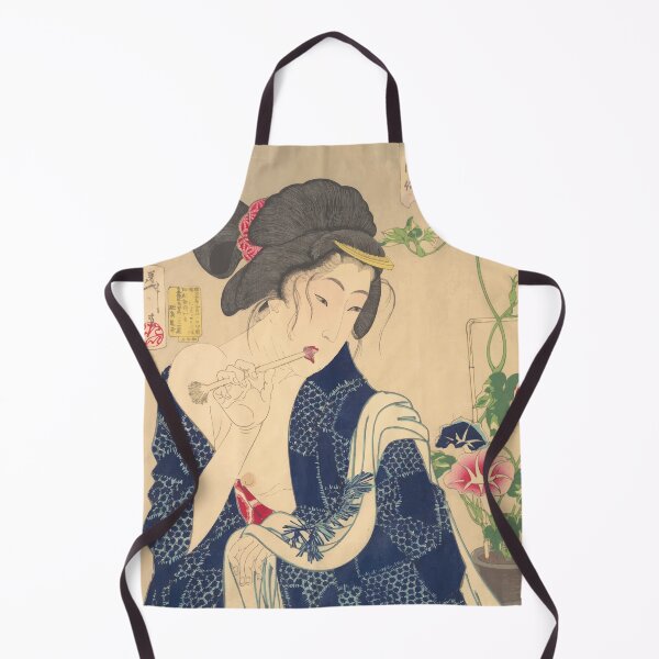 Item preview, Waking Up: A Girl of the Kōka Era Meiji period japanese art woodblock stamp print vintage antique art oriental decoration designed and sold by Novel-ty.