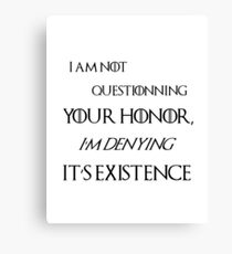 Honor - Tyrion lannister Canvas Print