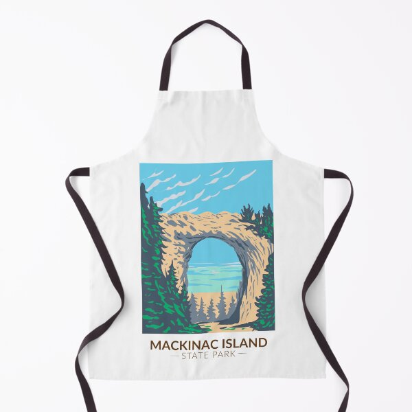 Item preview, Mackinac Island State Park Michigan Arch Rock Vintage designed and sold by KrisSidDesigns.