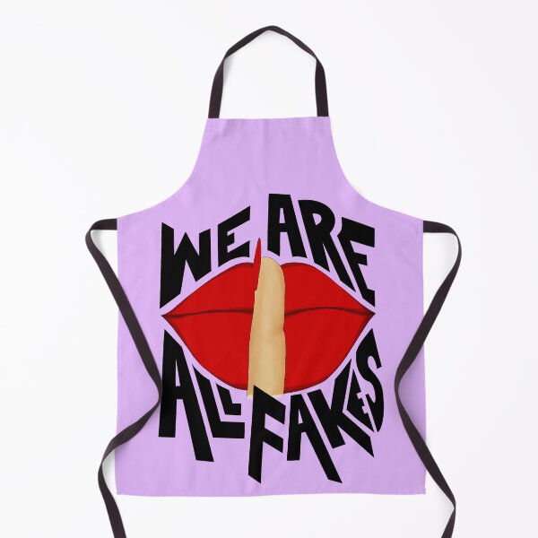 Item preview, We Are All Fake Quote with Pinky purple background designed and sold by SemDesigns1.