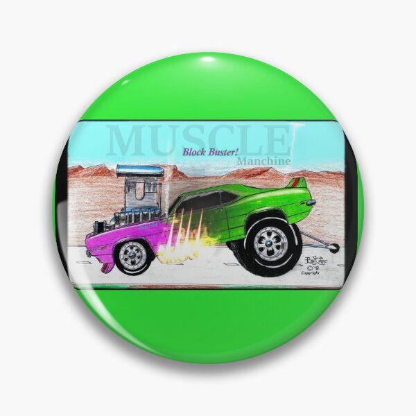 Item preview,   Muscle  Car  //  Manchines             /      The Big Block Buster! designed and sold by Imagin8er.