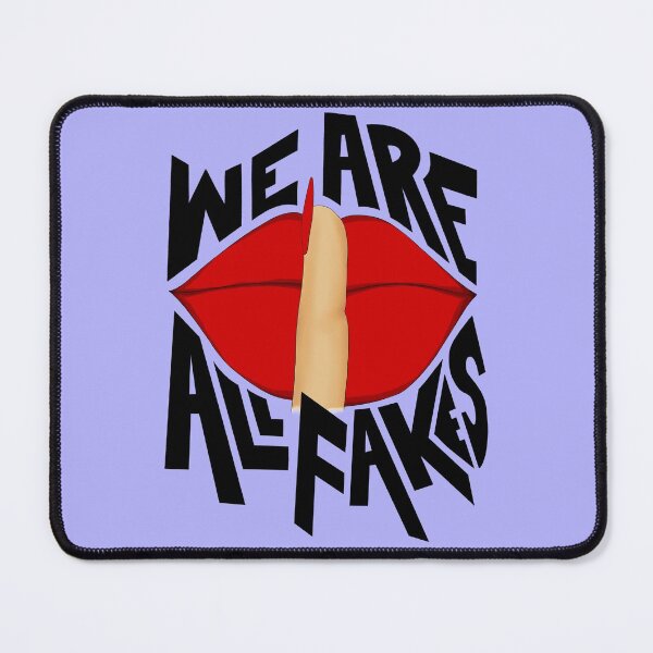 Item preview, We Are All Fake Quote with purple background designed and sold by SemDesigns1.