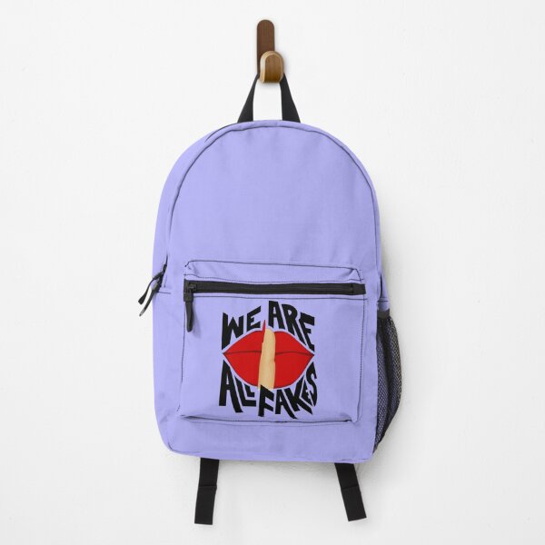 Item preview, We Are All Fake Quote with purple background designed and sold by SemDesigns1.