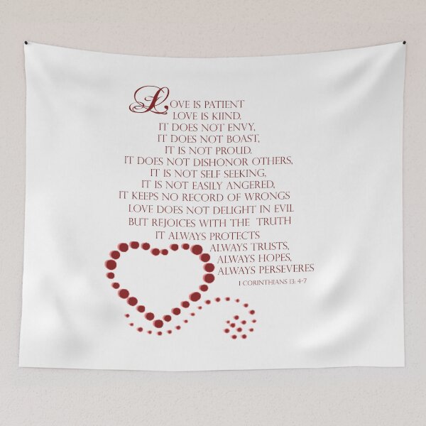 Item preview, Love is patient love is kind 1 Corinthians 13: 4-7 designed and sold by Swigalicious.