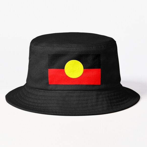 Vista previa del artículo con la obra «Bandera internacional aborigen australiana», diseñado y vendido por Beluga Cat.