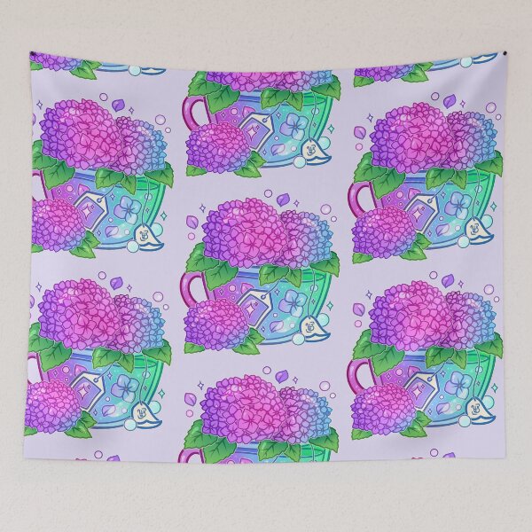Item preview, Hydrangea Teacup designed and sold by heysoleilart.
