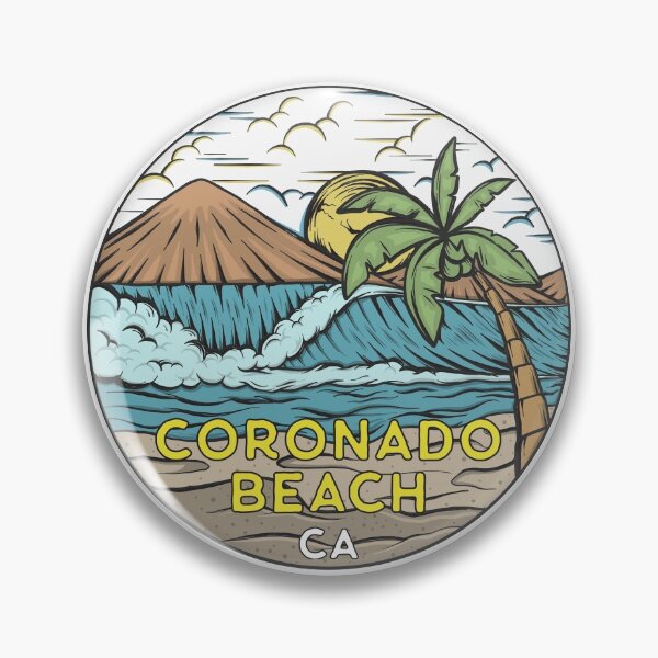 Item preview, Coronado Beach California Vintage designed and sold by KrisSidDesigns.