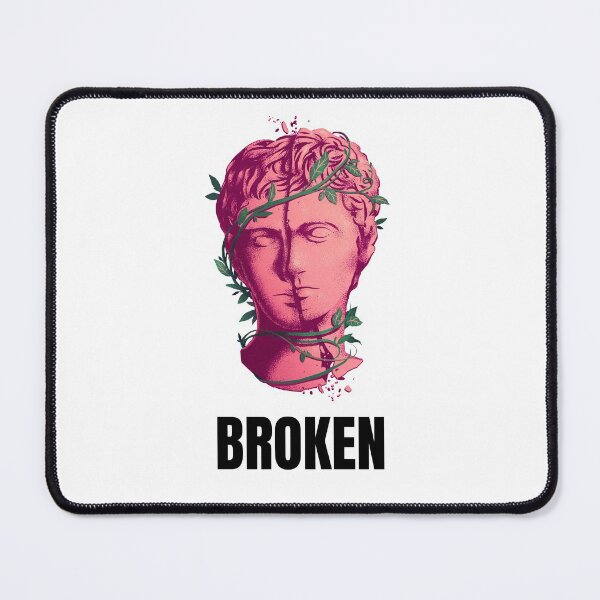 Item preview, Broken- graphic design-white designed and sold by josephsteez.
