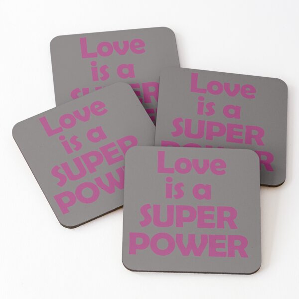 Item preview,  love is a super power designed and sold by justplainwords.