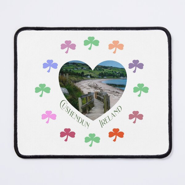 Item preview, Cushendun Ireland Colorful Shamrock Clock designed and sold by articlave.