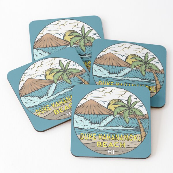 Item preview, Duke Kahanamoku Beach Hawaii Vintage designed and sold by KrisSidDesigns.
