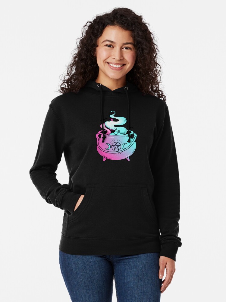 Witchy Boiling Magic Potion Pot Lightweight Hoodie