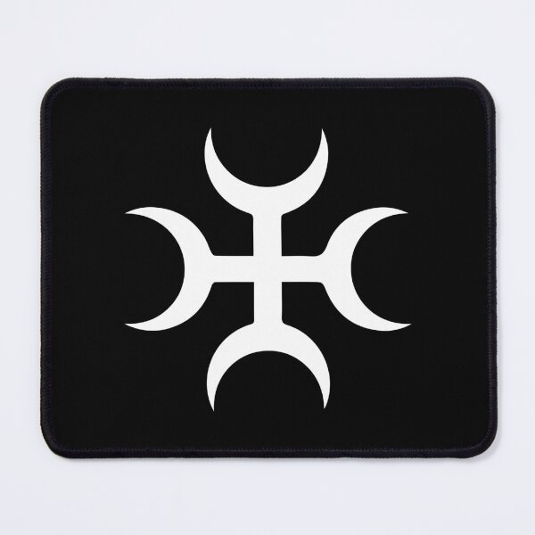Item preview, Lunate Moon Cross designed and sold by signsandsymbols.