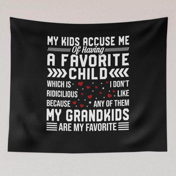 Item preview, My Grand kids Are my Favorite T Shirt, Grandma Mothers Day Gift, Funny Granny, Memaw Mama Tee, My Kids Accuse Me Of Having A Favorite Child, designed and sold by aymob.