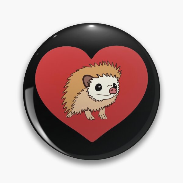 Artikelvorschau, Igel Rotes Herz für Igelliebhaber entworfen und verkauft von Mochi-Merch.
