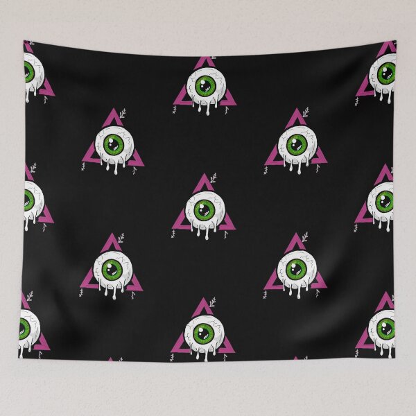 Item preview, Melting Green and pink all seeing eye designed and sold by DemonicGloom.