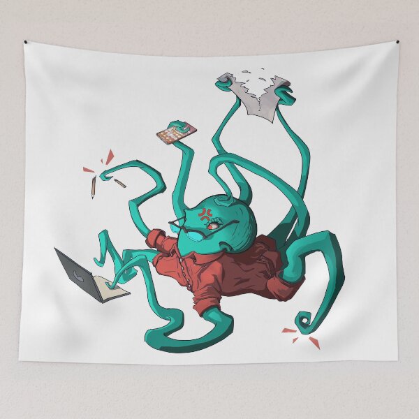 Item preview, Stressed out Octopus designed and sold by animalartium.