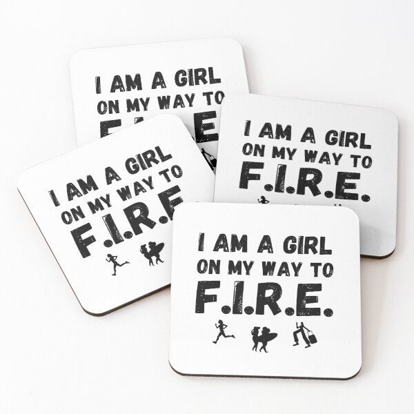 Item preview, I am a girl on my way to FIRE - Financial Freedom - Financial Independence Retire Early designed and sold by Rat to Lion.