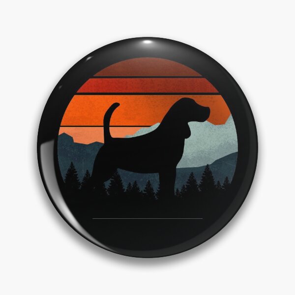 Item preview, Vintage Sky Mountains Wilderness Beagle Dog Gift  designed and sold by Guarddogdrive.
