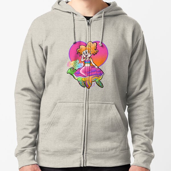 Guppi Lisa Frank Style Zipped Hoodie