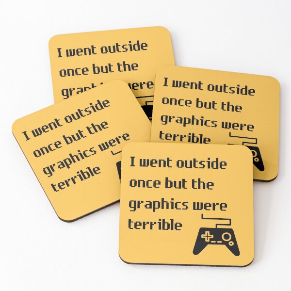 Item preview, Video game player merchandise - I went outside but the graphics were terrible - Gamer stickers, t-shirts and more designed and sold by g2rdsmith.