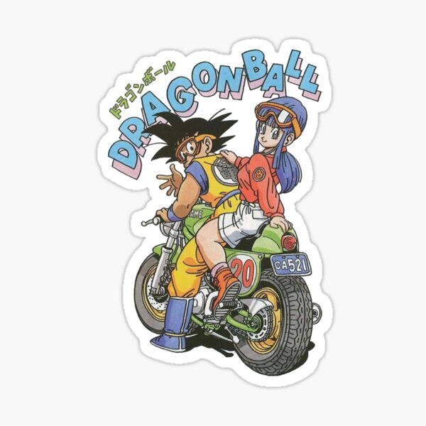 Item preview, Goku takes Bulma for a ride designed and sold by Cursed-Teemo.