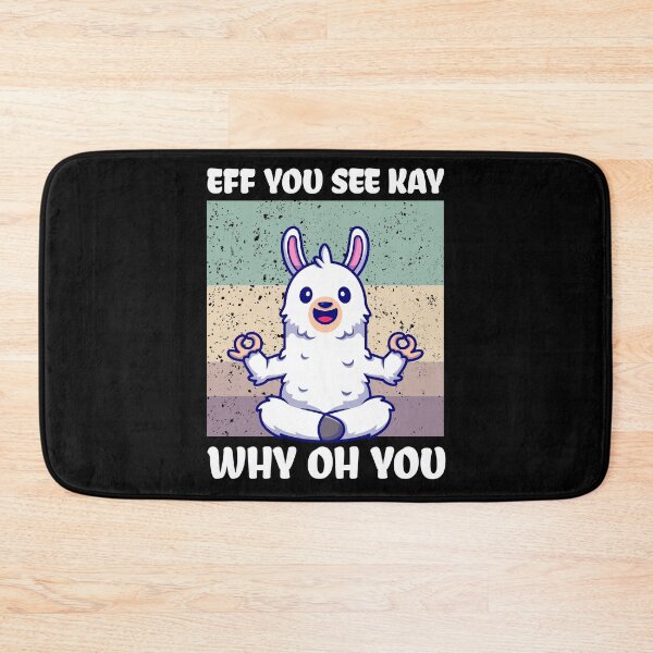 Item preview, Eff You See Kay Why Oh You Funny Vintage Cute alpaca Yoga Lover designed and sold by Usoubmaster.
