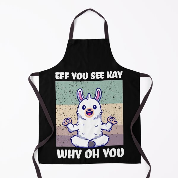 Item preview, Eff You See Kay Why Oh You Funny Vintage Cute alpaca Yoga Lover designed and sold by Usoubmaster.