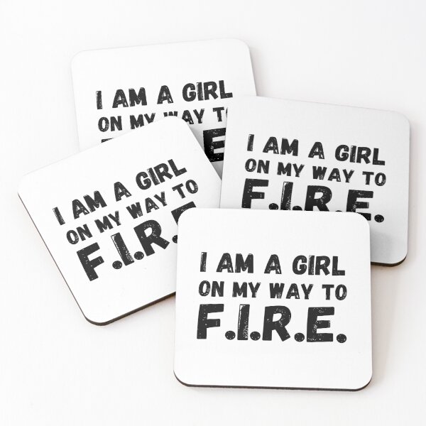 Item preview, I am a girl on my way to FIRE - Financial Freedom - Financial Independence Retire Early designed and sold by Rat to Lion.