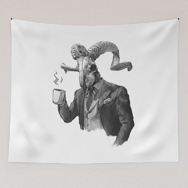 Item preview, Humanoid Ram Skull in a Suit designed and sold by animalartium.