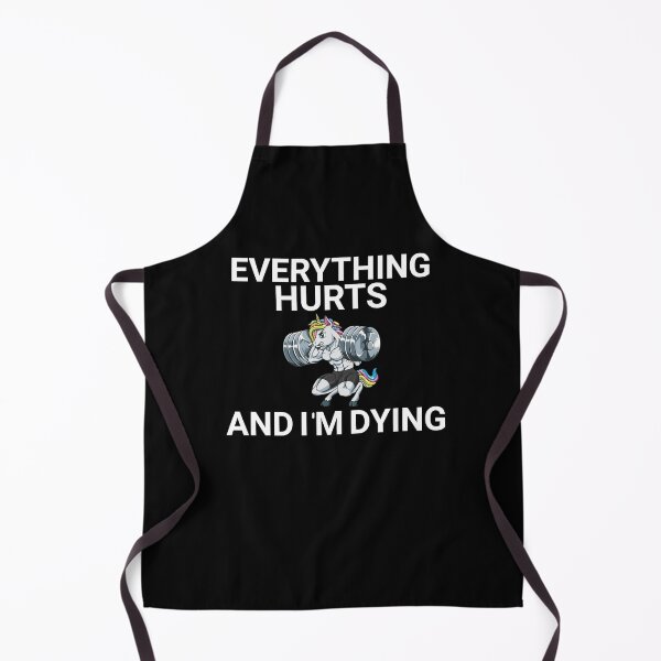 Item preview, Everything Hurts | funny design | text design designed and sold by Mr Wolf.