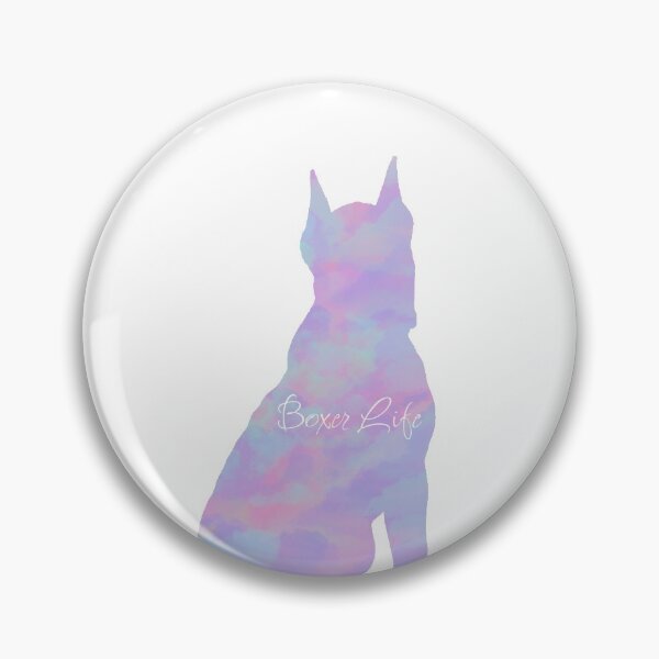 Artikelvorschau, Boxer Life Rainbow Pastell Boxer sitzend entworfen und verkauft von Ashley Gagnon.