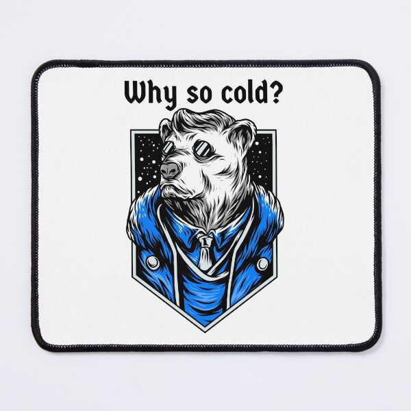 Item preview, Why so cold?- graphic design- polar bear with glasses designed and sold by josephsteez.