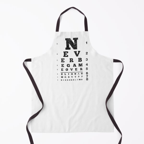 Item preview, Never Be Game Over Eyechart (Variant) designed and sold by huckblade.