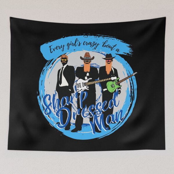Item preview, Sharp Dressed Man - Blue designed and sold by Mean-Musician.