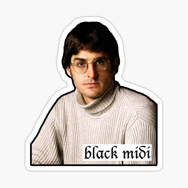 Black Midi Louis Theroux Sticker