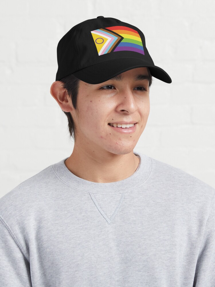 Alternate view of Intersex Inclusive Pride Flag Design Cap