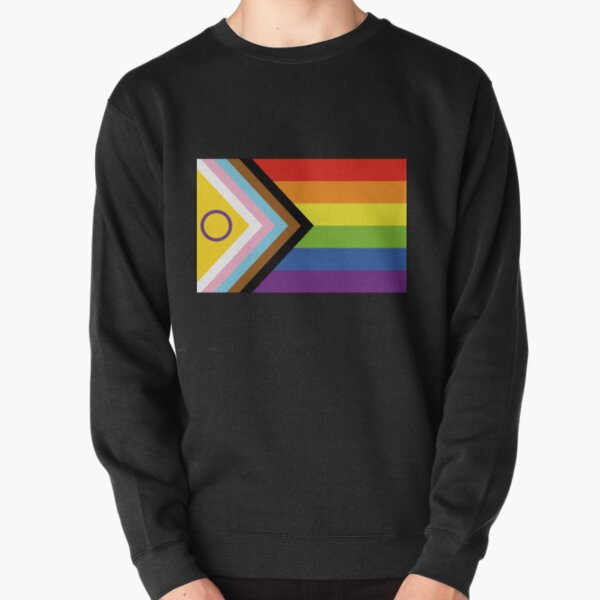 Intersex Inclusive Pride Flag Design Pullover Sweatshirt