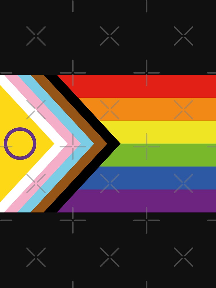 Artwork view, Intersex Inclusive Pride Flag Design designed and sold by Bluey-Boronia