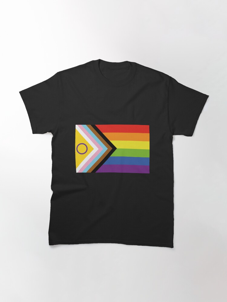 Thumbnail 2 of 7, Classic T-Shirt, Intersex Inclusive Pride Flag Design designed and sold by Bluey-Boronia.